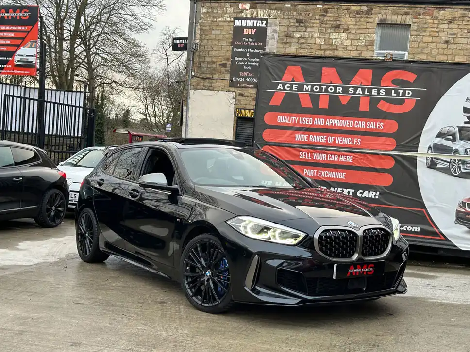 Ace Motor Sales forecourt in Heckmondwike, West Yorkshire